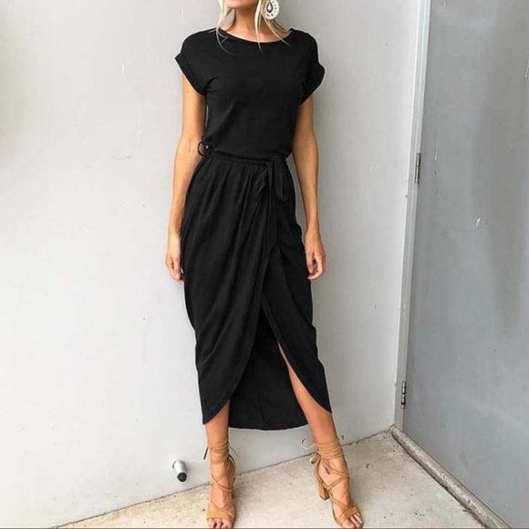 Short Sleeve Maxi Dress - Picture 1 of 3